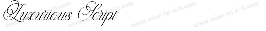 Luxurious Script字体转换
